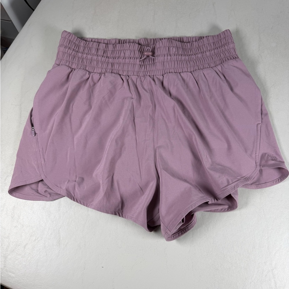 All In Motion Lavender High Waisted Sport Shorts Medium 3”Inseam